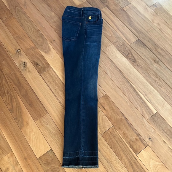 YOGA jeans, classic rise, straight leg, cropped, stretch, dark blue, size small - Picture 5 of 14